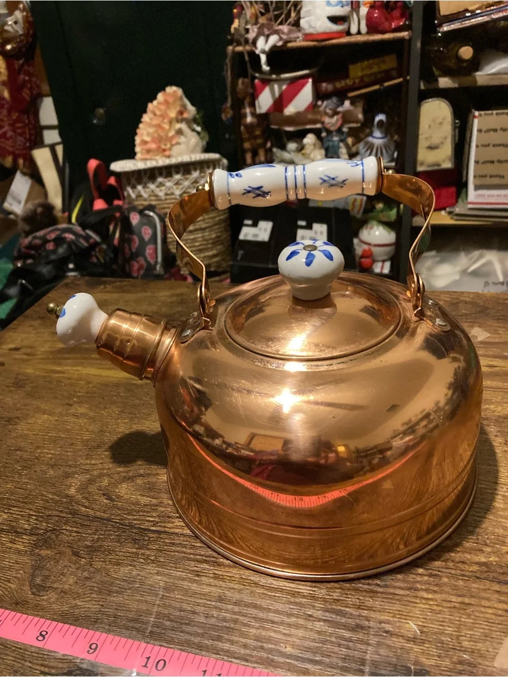Vintage copper teapot